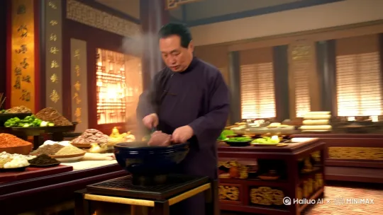太乙真人做红烧牛肉 by Hailuo AI Video Generator