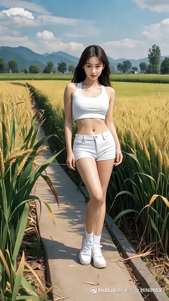 美女像仙女一样飞向空中,轻松的在空中滑行,双臂向两侧伸展,头部向前,捕捉平滑水平飞行的感觉。头发,衣服随风摇摆,下面有田野和自然景观,运动模糊和光迹增强了速度感和流畅性,快速高空跟踪镜头移动,无人机视角。 by Hailuo AI Video Generator