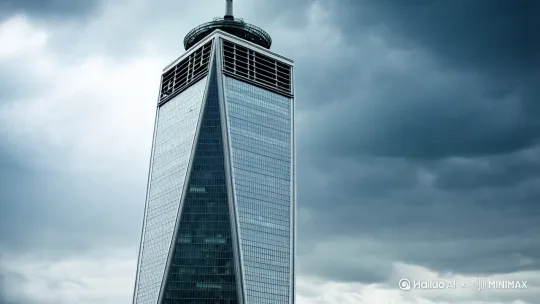 set_location("世贸中心塔尖",   
   damage_layers=5,  # 玻璃/钢架/混凝土逐层崩解  
   weather_impact="雷暴引力扭曲")  

set_character("毒液",  
   biomech_effects=["能量反哺","拓扑变形"],  
   attack_mode="共生体暴雨")  

enable_effect("高空坠落",   
   debris_type="量子化建筑残骸",  
   slowmo_trigger="力场扭曲点") by Hailuo AI Video Generator