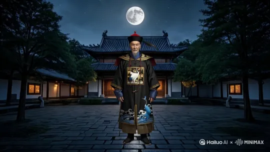 （渐进式前移镜头，伴随向主体方向 30 度的柔和旋转） by Hailuo AI Video Generator