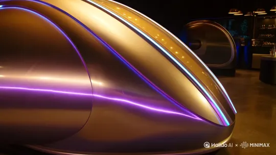 游戏仓外观描述：
1.
整体形状：
游戏仓整体呈流线型，类似于一个未来感十足的椭圆形舱体。它的设计灵感可能来源于科幻电影中的休眠舱，线条流畅，表面光滑如镜。
舱体长度约为2.5米，宽度约为1.5米，高度约为1.2米，足以容纳一个成年人在其中舒适地躺下。
2.
材质与颜色：
游戏仓的外壳由一种高科技复合材料制成，表面呈现出一种金属质感，但触感温暖且有弹性。
颜色以银灰色为主，辅以蓝色或紫色的LED灯光线条，这些灯光线条在游戏仓启动时会闪烁出柔和的光芒，营造出一种科技感十足的氛围。
3.
舱门与开口：
游戏仓的顶部有一个弧形舱门，舱门可以向上掀起，方便玩家进出。舱门内侧衬有柔软的缓冲材料，确保玩家在进出时的舒适和安全。
舱门关闭后，会自动锁定并密封，确保游戏过程中的隔音和隐私。
4.
内部结构：
游戏仓内部是一个舒适的躺卧空间，内部衬有高弹性的记忆海绵，能够根据玩家的体型自动调整形状，提供最佳的支撑和舒适度。
内部空间宽敞，足够玩家在其中自由活动。舱内设有可调节的座椅，座椅可以倾斜到接近平躺的角度，让玩家在游戏过程中保持舒适的姿势。
舱内还设有可调节的扶手和脚踏板，确保玩家在长时间游戏中的舒适度。
5.
显示屏与视觉系统：
游戏仓的正面有一个巨大的曲面显示屏，显示屏覆盖了玩家的整个视野，提供沉浸式的视觉体验。
显示屏采用虚拟现实技术，能够根据玩家的头部运动实时调整画面，营造出逼真的3D效果。
显示屏上方设有摄像头和传感器，用于捕捉玩家的动作和表情，实现更自然的互动。
6.
音频系统：
游戏仓内置了高保真音频系统，包括立体声扬声器和降噪耳机。扬声器能够提供360度的环绕声效，让玩家身临其境。
降噪耳机可以有效隔绝外界噪音，让玩家专注于游戏世界。
7.
控制与交互：
游戏仓内部设有触摸感应面板，玩家可以通过触摸面板进行各种操作，如启动游戏、调整设置、呼叫帮助等。
舱内还设有语音识别系统，玩家可以通过语音指令控制游戏和游戏仓的各项功能。
此外，游戏仓还支持脑波控制（假设技术），玩家可以通过思维指令进行游戏操作，实现更自然的交互。
8.
生命体征监测：
游戏仓内置了生命体征监测系统，包括心率监测、血氧监测、体温监测等。这些传感器可以实时监测玩家的健康状况，确保玩家在游戏过程中的安全。
如果监测到异常情况，游戏仓会发出警报，并自动启动应急措施，如停止游戏、呼叫医疗援助等。
9.
营养与卫生：
游戏仓内部设有营养输送系统，可以为玩家提供必要的营养和水分。玩家可以在游戏中设定营养输送的时间和量，确保在长时间游戏中的身体健康。
舱内还设有卫生设施，如自动清洁系统、空气净化系统等，保持游戏仓内部的清洁和卫生。
游戏仓功能总结：
沉浸式体验： 通过高分辨率显示屏和环绕声效，提供逼真的虚拟现实体验。
舒适与安全： 舒适的躺卧空间和生命体征监测系统，确保玩家在游戏过程中的舒适和安全。
便捷操作： 触摸感应面板和语音识别系统，实现便捷的游戏操作和交互。
健康管理： 营养输送系统和卫生设施，保障玩家在长时间游戏中的身体健康。
智能控制： 脑波控制（假设技术）和智能监测系统，实现更自然的游戏控制和健康管理。
总结：
这款游戏仓结合了未来科技和人体工学设计，提供了一种全新的游戏体验。它不仅是一个游戏设备，更是一个集舒适、安全、便捷于一体的智能生活空间。如果你在游戏中扮演的是“财主”这样的角色，这样一款高端游戏仓无疑会是你在虚拟世界中积累财富和权力的得力助手。[左移,上升] by Hailuo AI Video Generator