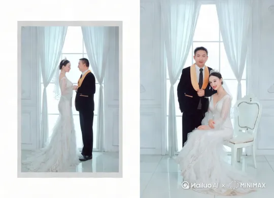老婆搂着老公脖子亲嘴和亲脖子亲脸蛋 by Hailuo AI Video Generator