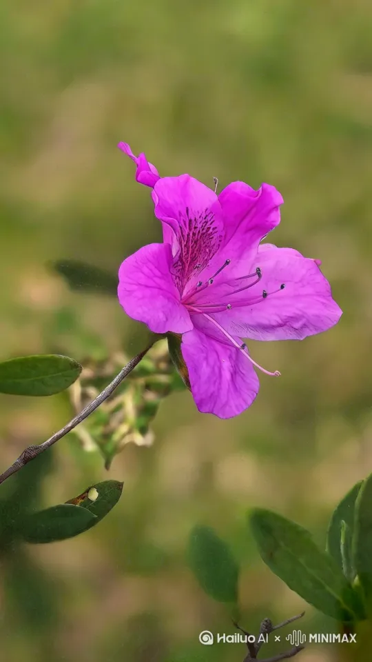 陣陣春風吹来，花朵左右摇摆。 by Hailuo AI Video Generator