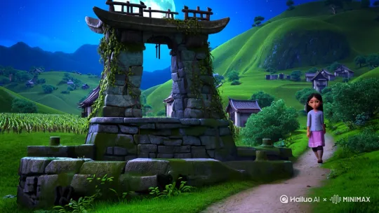 在一个偏远的小山村里，有一口古老的水井。据说，这口井有着神奇的魔力，只要在月圆之夜，对着井诚心许愿，愿望就有可能实现。​
村子里有个善良的小姑娘叫阿珍。阿珍的父母常年生病，家里十分贫困。有一年，村子遭遇了大旱灾，庄稼颗粒无收，村民们的生活陷入了绝境。阿珍看着病重的父母和挨饿的乡亲们，心急如焚。​
月圆之夜到了，阿珍来到井边，她双手合十，虔诚地许愿：“水井啊水井，求求你让旱灾结束，让我的父母康复，让乡亲们都能过上好日子。” 说完，阿珍往井里投下了一片自己精心准备的花瓣。​
奇迹发生了，第二天清晨，天空中突然下起了大雨，干涸的土地尽情地吸收着雨水，庄稼开始慢慢复苏。更神奇的是，阿珍的父母喝了井里的水后，病情逐渐好转。乡亲们也纷纷来到井边打水，用井水灌溉庄稼、饮用。在井水的滋养下，村子又恢复了往日的生机。​
然而，村子里有个贪婪的地主，他听说了水井的神奇后，心生邪念。他想独占这口井，让自己拥有享不尽的财富。于是，在一个月黑风高的夜晚，地主带着家丁来到井边，想要把井围起来据为己有。​
就在他们动手的时候，突然狂风大作，井里冒出了一股神秘的烟雾。烟雾中，一个慈祥的声音传来：“这口井是上天赐给善良人们的，不是你这个贪婪之人能霸占的。” 说完，烟雾化作一道强大的力量，将地主和家丁们卷走了。​
从那以后，水井依然静静地伫立在村子里，继续庇佑着善良的村民们。每当月圆之夜，村民们还是会来到井边，许下美好的愿望，而水井也总会在恰当的时候，给予他们帮助和希望 。 by Hailuo AI Video Generator