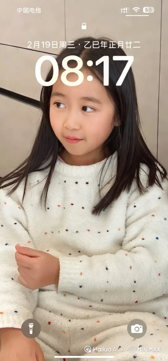 我看着女儿吃饭 by Hailuo AI Video Generator
