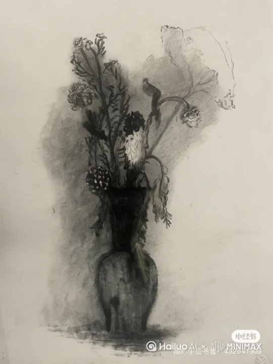 花在风中不停的摇动，一只超级小的小猫走过来嬉戏，推进跟拍跑出画面。 by Hailuo AI Video Generator