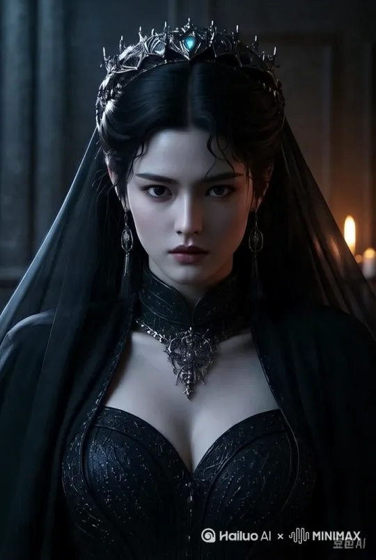 图中美女在走米兰T台，聚光灯跟随，镜头拉远! by Hailuo AI Video Generator