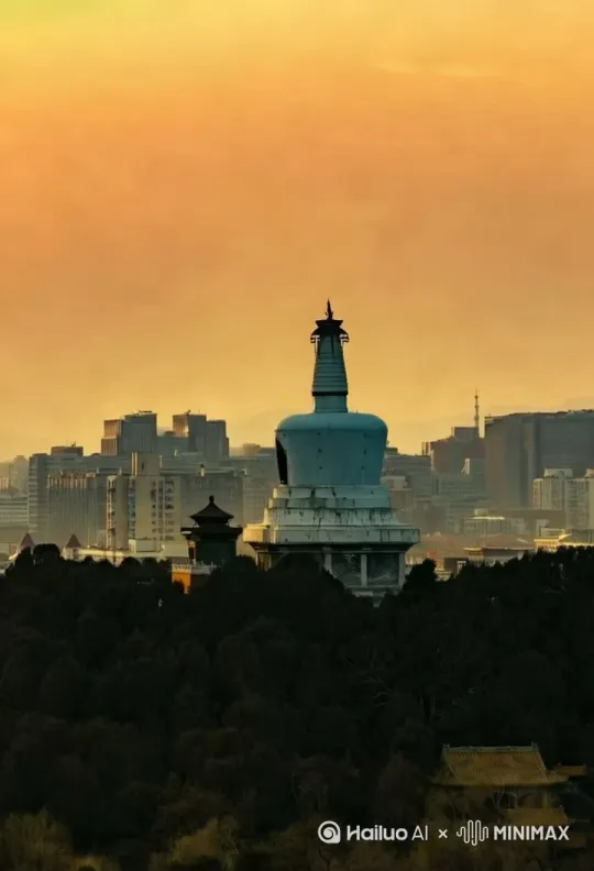 塔型建筑垂直飞离地面，水平悬浮在空中，建筑物底部喷出白烟和火焰，镜头跟随拍摄，大师作品，最高质量，32k by Hailuo AI Video Generator
