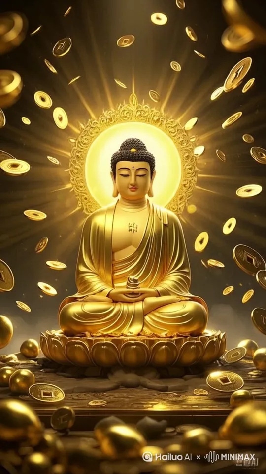 这张图片展示了一位金色的佛像,周围有许多金币飞舞,佛像背后散发着耀眼的光芒。
1. 背景设定选择一个深色或金色的背景,以突出佛像和金币的光芒。
2. 金币动画让金币从上方缓缓飘落,并在佛像周围飞舞。可以使用粒子系统来实现这一效果。
3. 佛光效果在佛像背后添加一个光环,并使其闪烁。可以使用光晕效果和动态光源来实现。
4. 佛像动画保持佛像不动,但可以轻微调整其姿态或表情,以增加一些动态感。
5.光效在金币和佛像周围添加一些光效,使其看起来更加神圣和辉煌。 by Hailuo AI Video Generator