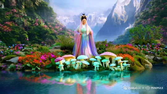 西王母与瑶池灵芝
*
道教神话中,西王母居于昆仑瑶池,掌管长生不老药。《山海经》《汉武帝内传》等典籍记载,西王母的瑶池畔生长着千年灵芝,凡人食之可羽化登仙。汉武帝曾向西王母求取仙药,灵芝便是其中至宝。 by Hailuo AI Video Generator