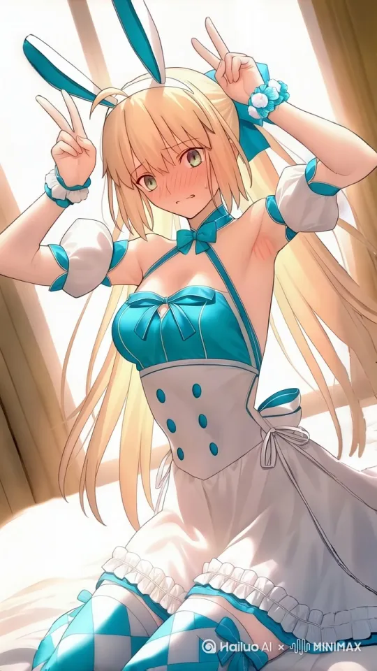 头发飘动， by Hailuo AI Video Generator