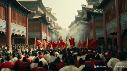 在光绪二十六年，神助拳义和团。扶清灭洋，五十五天在北京 by Hailuo AI Video Generator