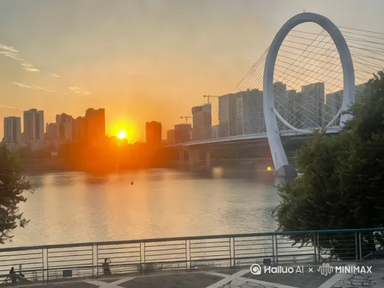 柳江河出现哥斯拉 by Hailuo AI Video Generator