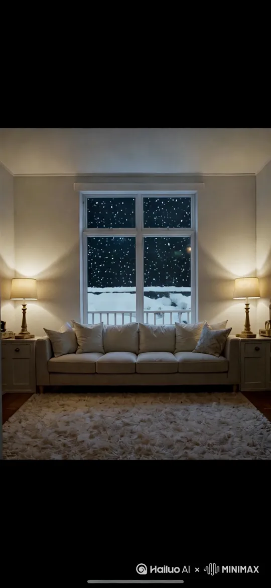 不要运镜，只需要让雪下起来 by Hailuo AI Video Generator