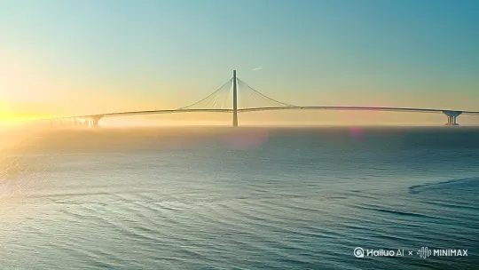 ### 汽车驾驶在跨海大桥的唯美文案

---

**[画面：清晨的第一缕阳光洒在海面上，跨海大桥在晨曦中若隐若现，汽车缓缓驶上桥面]**

**旁白（温柔且充满力量的声音）：**

“当第一缕阳光唤醒沉睡的大海，跨海大桥如同一条银色的丝带，连接着梦想与现实。”

**[画面：汽车在桥上平稳行驶，镜头从车窗外掠过，捕捉到海天一色的壮丽景象]**

**旁白：**

“在这里，天与海交织成一片无垠的蓝，汽车的引擎声与海浪的低语共同谱写出一曲动人的乐章。”

**[画面：镜头切换到车内，驾驶者面带微笑，专注而从容，仪表盘上的指针轻轻跳动]**

**旁白：**

“驾驶，不仅仅是速度与激情，更是一种心灵的释放。在这条通往自由的路上，每一公里都充满了未知的惊喜。”

**[画面：汽车驶过大桥的中段，镜头从高处俯拍，展现出大桥的雄伟与海面的辽阔]**

**旁白：**

“跨海大桥，如同一条通往未来的道路，承载着无数人的梦想与希望。在这里，我们不仅跨越了海洋，更跨越了心灵的界限。”

**[画面：夕阳西下，金色的余晖洒在桥面上，汽车在光影中穿梭]**

**旁白：**

“当夕阳的余晖洒满桥面，时间仿佛在这一刻静止。驾驶的乐趣，不在于终点，而在于沿途的风景与心灵的感悟。”

**[画面：汽车驶离大桥，驶向远方，镜头渐渐拉远，展现出整个大桥与海天的壮丽景象]**

**旁白：**

“在这条跨海之路上，我们不仅是在驾驶汽车，更是在驾驶梦想。每一次出发，都是一次心灵的洗礼；每一次抵达，都是一次梦想的实现。”

**[画面：汽车驶向地平线，消失在夕阳的余晖中，屏幕上出现文字]**

**文字：**

“跨海大桥，连接的不只是两岸，更是心灵与梦想的桥梁。”

**[画面：品牌Logo与广告语出现]**

**旁白（坚定且充满希望的声音）：**

“驾驶未来，从这里开始。”

---

**[广告语]：**

“跨海大桥，心灵之旅，驾驶梦想。”

---

希望这份文案能够为您的视频拍摄提供灵感，展现出汽车驾驶在跨海大桥上的唯美与震撼。 by Hailuo AI Video Generator