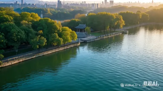 一直巨大的海怪从水下一跃而起，张开巨大的嘴巴，漏出锯齿一般的牙齿[右移,左摇,跟随] by Hailuo AI Video Generator