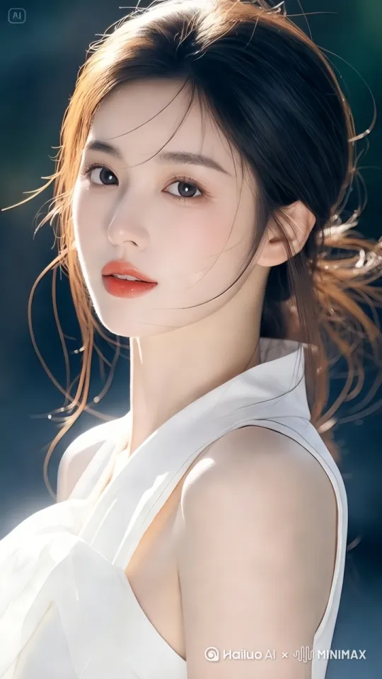 转身正对镜头，眨眼，[推进] by Hailuo AI Video Generator