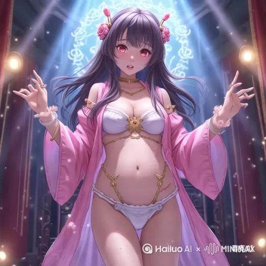[变焦拉远,下摇,晃动]魔法少女逃出牢笼，用魔法光球攻击敌人， by Hailuo AI Video Generator