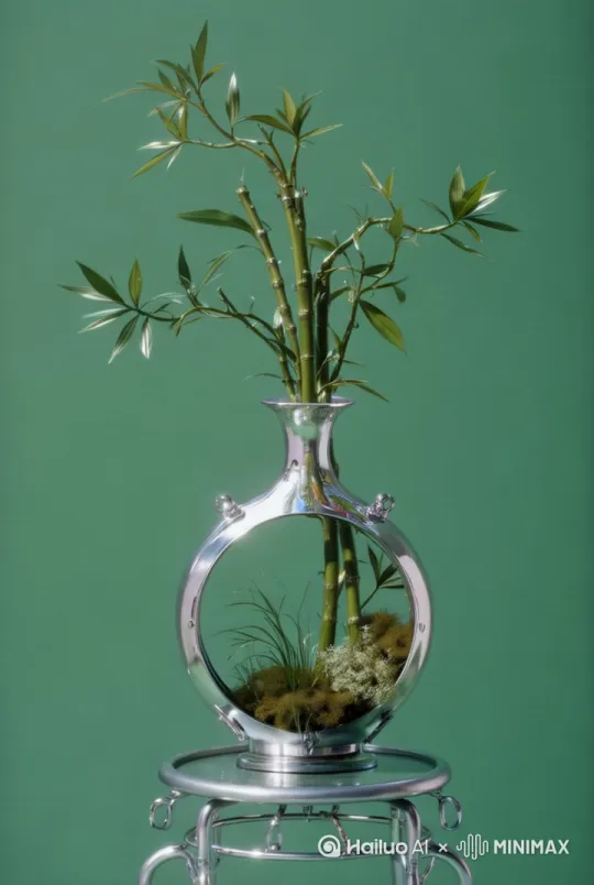 植物随风微微摆动 by Hailuo AI Video Generator