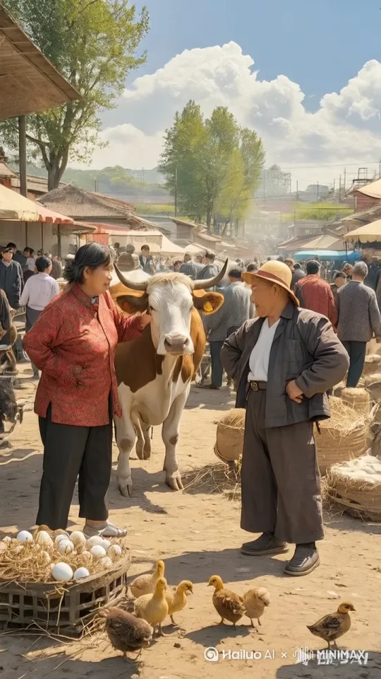 镜头移动，动态跟随，展现一个史诗般的激烈打斗场面。两个人正在进行惊心动魄的中国功夫对决，身形矫健，步伐灵活，每一个动作都充满力量与技巧。一人率先发动攻击，以迅雷不及掩耳之势踢出一记凌厉的侧踢，另一人迅速后仰躲避，紧接着回击一套连贯的拳法，拳风呼啸。他们的招式刚柔并济，时而是刚猛的直拳，时而是柔美的转身回旋踢。身影交错之间，地面的尘土飞扬而起，镜头动态跟随，从不同角度展现他们激烈的交锋，周围的人拍手叫好。 by Hailuo AI Video Generator