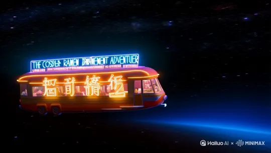 《宇宙拉面馆奇遇记》分镜脚本
 
1. 开场镜头：星际导航
画面：全息星图上闪烁着12个星系坐标，最终聚焦在猎户座悬臂末端的蓝色光点
音效：电子合成器营造的太空音效，夹杂着外星语播报"第42号梦境驿站即将抵达"
字幕：银河标准时间 03:17
 
2. 拉面馆外观
画面：镜头穿过由发光水母群组成的星云屏障，呈现出悬浮在陨石带中的中式牌楼。霓虹灯牌"银河系拉面馆"在引力波中不断变形重组
音效：水母群的生物荧光噼啪声，陨石碰撞的低频震动
 
3. 阿团的面团魔法
画面：特写熊猫厨师阿团的翡翠手环发出微光，面团在太极轨迹中自动延展。突然面团表面浮现出橘猫毛发的DNA螺旋纹路
音效：面团拉伸的弹性音效，混入DNA双螺旋解开的科幻声效
 
4. 橘猫店长的炸毛反应
画面：监控镜头视角下，正在打盹的橘猫突然悬浮而起，所有毛发竖直形成等离子体光晕
音效：特斯拉线圈放电声，混着猫爪抓挠金属的尖锐声
台词："第108次警告！禁止使用生物电揉面！"
 
5. 量子厨房
画面：松鼠小栗使用量子菜刀同时切割27个维度的葱花，蜂蜜订单从虫洞传送口飘出
音效：弦理论振动音效，虫洞开启的时空涟漪声
 
6. 蜂鸟订单特写
画面：全息投影显示订单内容："超光速豚骨拉面，配量子态叉烧，附加条件：面汤需包含半人马座流星雨"
音效：虫洞关闭的真空抽吸声
 
7. 拉面制作蒙太奇
画面：
 
- 面团经黑洞引力场拉伸成面条
 
- 章鱼老墨用触手同时操作8个维度的煮锅
 
- 柴鱼片在强磁场中自动排列成"福"字
音效：黑洞吸积盘的低频轰鸣，量子跃迁的咔嗒声
 
8. 树懒的时间困境
画面：慢动作镜头下树懒举起爪子，时间流速在它周围减缓，拉面热气形成冰川纹路
音效：时间膨胀的多普勒效应音效
 
9. 鱿鱼的维度扰动
画面：彩虹鱿鱼喷出的弦理论色光，导致梵高画作产生维度褶皱，星空漩涡具象化为真实虫洞
音效：弦乐器走音的扭曲音效
 
10. 喷嚏引发的蝴蝶效应
画面：貉子喷嚏产生的反物质泡，将整个厨房卷入平行宇宙，樱花雨来自另一个时空的春天
音效：反物质湮灭的次声波震动
 
11. 刺猬的量子疑问
画面：刺猬每根尖刺都在不同维度呈现不同形态，鱼丸在量子叠加态中不断变换口味
音效：量子叠加的咔嗒声
 
12. 柴犬宇航员的跨星系订单
画面：三位柴犬宇航员头盔内显示着127个星系的风味数据库，他们的尾巴在兴奋中形成莫比乌斯环
音效：星际通讯的调制解调器声
 
13. 终极拉面诞生
画面：阿团用时空之勺融合27种宇宙基本力，拉面在四维空间中呈现克莱因瓶形态
音效：宇宙大爆炸的混响
 
14. 梦境续杯仪式
画面：翡翠马桶搋子其实是时空稳定器，阿团挥动时整个面馆进入超空间状态，顾客们的梦境以可视化的数据流形式续杯
音效：超空间引擎的谐波共振
 
15. 收尾镜头
画面：面馆在超新星爆发的背景下航行，招牌变换成不同文明的文字，最后定格为中文"银河系梦境管理局第42号驿站"
音效：超新星爆发的低频震动，混入婴儿的第一声啼哭[左移,右摇,跟随] by Hailuo AI Video Generator