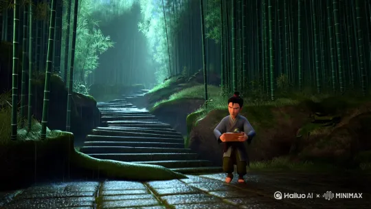 好的，用户让我写一个民间故事。首先，我需要确定用户想要什么样的民间故事。民间故事通常有特定的元素，比如民间传说、奇幻元素、道德教训或者反映当地文化习俗。可能用户希望故事有传统色彩，同时带有一些吸引人的情节。

接下来，我得考虑故事的背景。民间故事往往发生在古代或者乡村环境中，所以设定在一个古老的村庄里会比较合适。比如可以选一个与自然元素相关的场景，比如山、河、森林，这样容易加入奇幻元素。

然后，角色方面，民间故事常有普通百姓、工匠、老人或者神秘生物。主角可能是一个年轻人，经历一些挑战后获得成长或智慧。比如木匠学徒这样的角色，既有手艺人的特点，又能通过技艺解决问题，符合民间故事中强调技艺和勤奋的价值观。

情节方面，需要有一个冲突或难题，主角通过智慧或特殊方法解决，过程中可能遇到帮助者或阻碍者。比如妖怪作祟，村民受苦，主角想办法降服妖怪。同时，可以加入一些传统元素，比如符咒、神器，或者与自然和谐共处的理念。

还要考虑故事的寓意，比如孝顺、勇敢、智慧的重要性，或者人与自然的关系。这些寓意能让故事更有深度，符合民间故事的教育意义。

另外，用户可能希望故事有一定的地域特色，比如中国的南方或北方，不同的风俗习惯。比如选用竹林、古镇这样的元素，增加真实感和代入感。

在写作过程中，要注意语言的通俗易懂，避免过于复杂的句子结构，保持故事的流畅性和可读性。同时，加入一些生动的描写，比如环境、人物的动作和对话，让故事更生动有趣。

最后，检查故事是否符合民间故事的结构，是否有开头、发展、高潮和结局，确保情节完整，寓意明确。可能还需要润色语言，使故事更具感染力，让读者产生共鸣。

好的，我将按照您的要求创作一个民间故事。为了让故事更加生动，我会先列出一些基本框架。请您看看以下内容是否符合您的预期。如果您有其他想法，可以随时提出，我会进行调整。

故事梗概

• 竹影迷踪：少年木匠阿墨在雨夜偶遇受伤的白虎，发现山神庙废墟中的神秘青铜铃铛，铃声中浮现的竹林幻境暗藏玄机。

• 血色契约：被附身的村长揭开百年前的血腥往事，村民们为求平安将少女献祭给山神，却招致更深的怨念缠结。

• 匠心破局：阿墨以竹笛为引，在月圆之夜用三十六道工序制作竹编镇魂铃，以木匠秘技破解空间迷阵，最终以真诚化解千年怨气。

• 万物有灵：白虎化作白发老人，揭示山林万物皆有灵性的道理，木匠技艺不仅是手艺更是与自然对话的语言。

潮湿的青苔爬上石阶，阿墨抹了把脸上的雨水。他背着祖父留下的桐木箱，深一脚浅一脚往山神庙走。今夜暴雨冲垮了进山的桥，偏生师父临终前交代的竹笛还差三道工序没做完。

"喀嚓。"

枯枝断裂的声响惊得他浑身一颤。月光从云缝里漏下来，照亮前方扭曲的柏树——那树皮上布满暗红斑痕，像干涸的血迹。阿墨攥紧胸前的铜铃铛，这是三天前在老槐树下捡到的，此刻突然发出急促的嗡鸣。

"救..."沙哑的女声从树后传来。阿墨转过身，只见月光下立着个穿红衣的少女，她左臂缠着渗血的藤蔓，发间插着的银簪子沾满泥垢。"快走！"少女突然抓住他的手腕，"它们来了！"

地面突然震动，无数荧光绿的磷火从地底钻出，聚成张牙舞爪的鬼脸。阿墨踉跄后退，背撞在山神庙的斑驳门扉上。朱漆早已剥落，门神像的眼睛空洞地望着人间，香炉里插着的枯枝燃着幽蓝的火焰。

"别进来！"少女的尖叫突然变得遥远。阿墨这才发现自己的手指不知何时变成了透明的，他低头看着掌纹，那些细密的线条正在缓慢消散。红衣少女的身体也开始透明，她最后将铜铃塞进他手里："记住，满月前要找到...嗝..."

鬼脸发出尖啸，整座山庙开始扭曲。阿墨在失重中坠落，恍惚间看见漫天飘落的竹叶，每一片都刻着古老的符咒。当他再次睁开眼时，发现自己躺在村口的磨盘上，手心里紧紧攥着半截断簪。

接下来故事可能会沿着这些方向发展：

• 匠人传承：桐木箱夹层里的《鲁班秘录》残页（第七卷·竹器篇）记载着"以竹为引，气贯长虹"的机关术，暗示阿墨的特殊身份

• 灵器之谜：断簪暗藏北斗七星纹路，与山神庙壁画中的祭坛图案完全吻合，指向十五年前被献祭的采药女遗物

• 空间法则：鬼脸磷火接触竹制品时会发出高频震动，这为后续用竹编罗盘定位空间裂隙埋下伏笔

希望这个故事框架能满足您的要求。如果需要更多细节或调整，请随时告诉我。 by Hailuo AI Video Generator