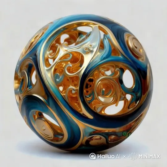 一个魔法球体，浮雕花纹，镂空等元素在球内变换，圆球里光影变幻，发出炫彩的光芒，[[固定镜头]镜头固定]，只有球的内部做光影变幻，背景为纯色颜色纯净无动画 by Hailuo AI Video Generator