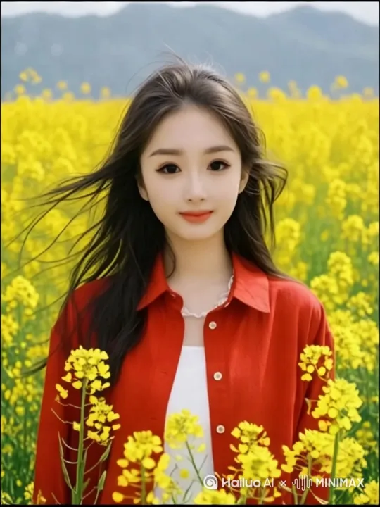 她是晨曦中的一抹柔光，笑容如春风拂面，温暖而治愈。眼眸似星辰，闪烁着灵动的光芒，举手投足间尽显优雅与自信。她的美，不止于外表，更源于内心的善良与坚韧。像一朵静静绽放的花，不争不抢，却自带芬芳，让人忍不住驻足，心生向往。 by Hailuo AI Video Generator