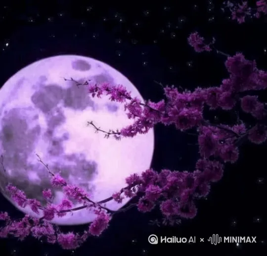 大风起，枝叶摇摆，月球中飞下一只大鹏 by Hailuo AI Video Generator