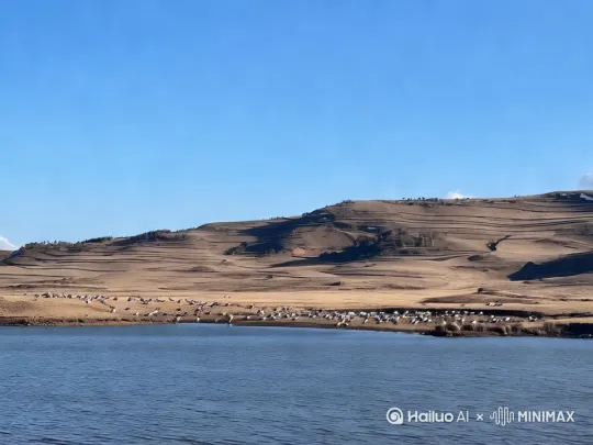 水面出现大恐龙 by Hailuo AI Video Generator