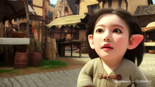 This man is a small dwarf,看见美女，流口水 by Hailuo AI Video Generator