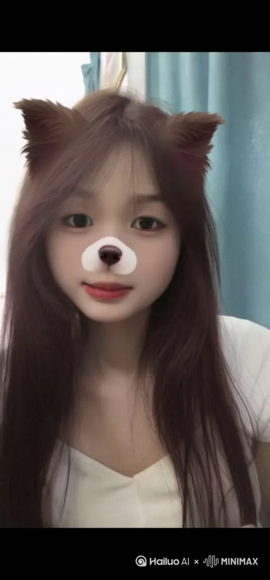 一个女生在拍照，拍照的瞬间穿越到了动漫世界。
 by Hailuo AI Video Generator