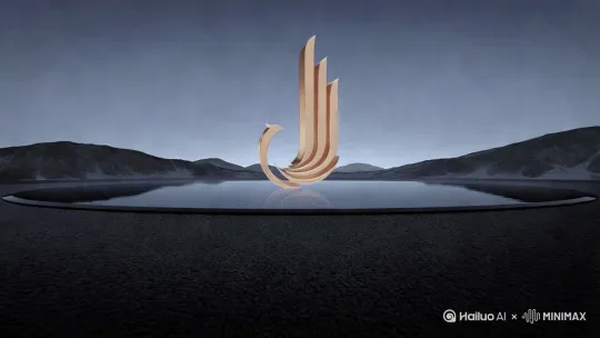 [推进,上升]中间金色主体物上升 飞起来 by Hailuo AI Video Generator