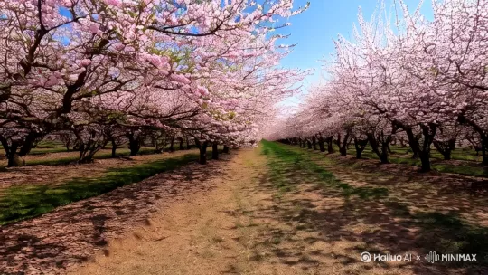 三月桃花始盛开 by Hailuo AI Video Generator