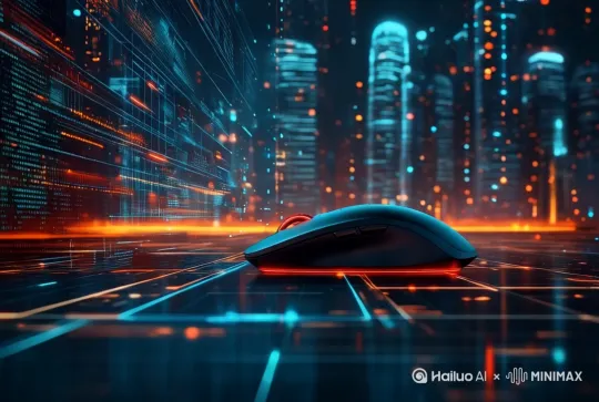 [推进,上升]光效流动 by Hailuo AI Video Generator