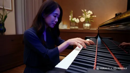 《月光变奏曲》精编版，带你穿越现实与未来，钢琴旋律背后的时空秘密，你准备好揭开了吗？
林夕，一位音乐教师，在弹奏《月光》时，琴键突然泛起蓝光，将她卷入一个未知的时空漩涡。当她再次睁开眼时，发现自己身处未来的会议室，全息数据流在空中飞舞，而AI管家竟称呼她为陆总夫人。
正当她困惑不已时，赤脚狂奔在镜面走廊，却意外撞进了陆沉的怀中。这位科技总裁，拥有着与林夕丈夫周明远几乎重合的脸庞，只是那金丝眼镜下，是冰冷的眼神。当陆沉的袖口露出月牙形胎记，林夕颤抖了，因为这胎记与丈夫的一模一样。
在星空疗愈室，林夕轻触琴键，流淌出的《月光》旋律让沉睡的陆沉紧皱的眉头舒展。他蜷缩的睡姿，与丈夫重叠，让林夕的呼吸紊乱。陆沉在梦中呢喃着别走，而林夕的指尖悬在他的睫毛上方，心中五味杂陈。
然而，当她再次睁开眼时，却发现自己回到了现实世界，钢琴边，消毒水味弥漫。丈夫周明远系着彩虹围裙，笑着问她是否梦见了自己变成冷酷总裁。林夕怔怔地看着丈夫白大褂上的卡通贴纸，心中涌起一股莫名的感动。琴谱末页忽现陌生字迹：“每个时空都有我爱你的证据”，让她的心中更加复杂。
镜头缓缓扫过琴凳下闪烁蓝光的婚戒，窗外樱花飘落，如同2045年的全息雪。这一切，是梦境还是现实？林夕轻笑，提醒丈夫煎蛋要焦了，但心中的疑惑却久久不散。
《月光变奏曲》的故事到这里就结束了，但留给我们的思考却远远没有结束。你对于时空、爱情和现实的看法是什么呢？快来评论区分享你的想法吧！ by Hailuo AI Video Generator