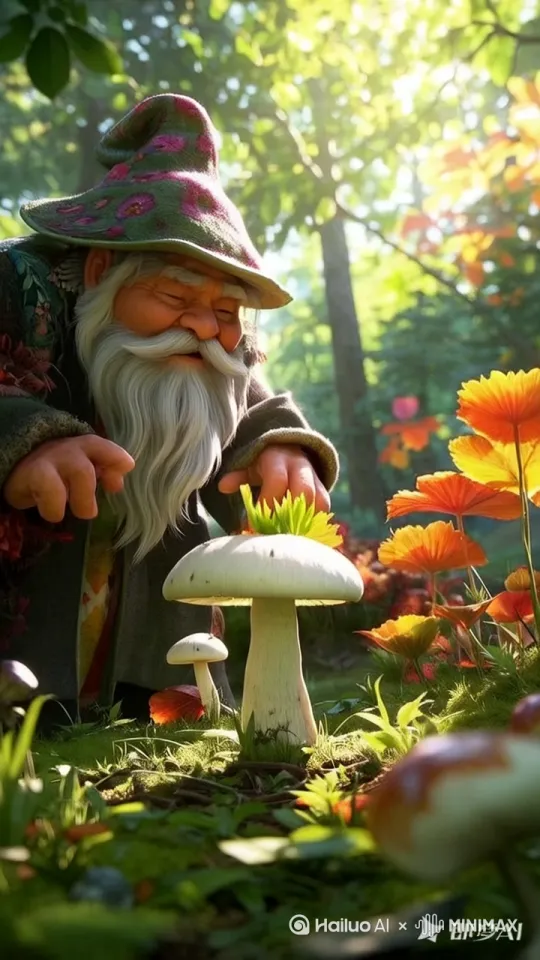 画面角落里走入一只矮矮胖胖的小黄人，它有着黄色的像胶囊形状的身体，戴着护目镜，穿着牛仔色的背带裤。它跑到画面的人物身边，然后从背后掏出一个黄澄澄的香蕉，期待地看着人物。 by Hailuo AI Video Generator