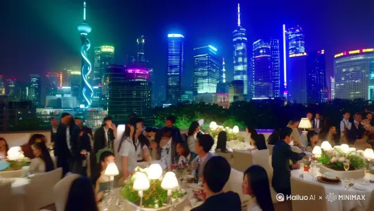 故事发生在一座繁华的大都市——上海。女主角林悠然是一名刚毕业的大学生，她怀揣着对未来的憧憬，进入了一家知名广告公司工作。然而，初入职场的她，面对复杂的人际关系和高压的工作环境，感到有些力不从心。

在一次公司聚会上，林悠然因为不胜酒力，提前离场。在酒店走廊里，她不小心撞到了一个男人——顾承轩。顾承轩是公司合作方的一位年轻有为的总裁，英俊潇洒，气场强大。两人在醉意朦胧中，四目相对，气氛瞬间变得微妙起来 by Hailuo AI Video Generator