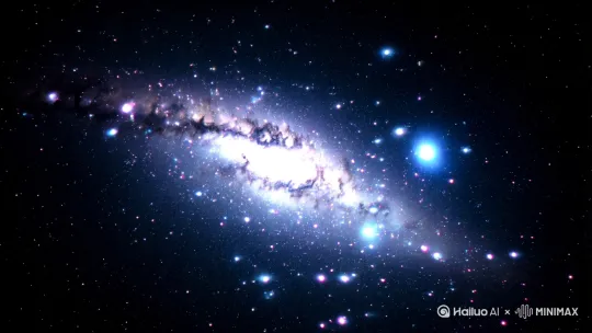 生成一段银河系中央星空的视频，展现科学家发现的8000多颗超极贫金属星。画面以宇宙深空为背景，银河系中央区域布满密集的恒星，部分恒星以特殊的光效或颜色标注，突出其贫金属特性。可以加入动态的星图、光谱分析图或科学数据，增强视觉效果。整体风格要充满科技感和探索精神，营造出宇宙的神秘与浩瀚。 by Hailuo AI Video Generator