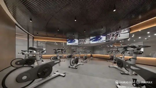 同事们在健身 by Hailuo AI Video Generator