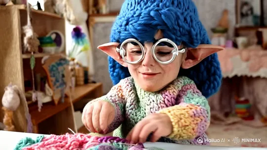 This girl is a small dwarf.  by Hailuo AI Video Generator