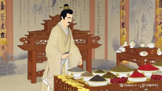 古风场景+朝代特征+艺术风格+细节强化
例："Ancient Chinese herbalist preparing red dates, Han dynasty style, ink wash painting with gold leaf accents, ultra-detailed silk textures, soft lighting --v 6.0 --style raw" by Hailuo AI Video Generator