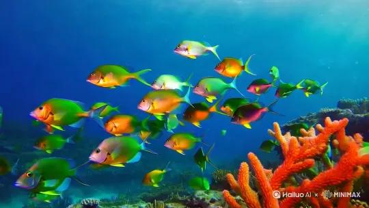 鱼儿游动 by Hailuo AI Video Generator