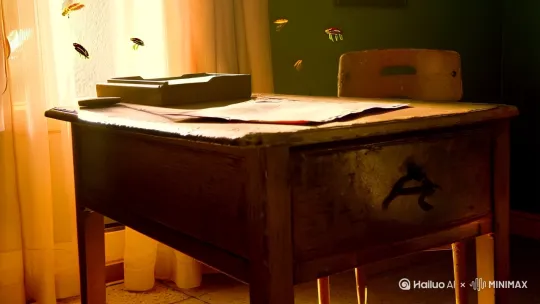 【场景1：平凡少年】
（镜头缓缓推进：褪色的书桌上放着入伍通知书，窗外阳光斜照）
旁白："18岁的夏天，他做了一个改变一生的决定"
（特写手指轻抚通知书，背景音：蝉鸣渐弱，军号声隐约响起）
字幕：青春的选择 总带着光的温度

【场景2：淬火】
（快速剪辑：泥潭爬行/射击训练/深夜叠被）
旁白："汗水浸透的迷彩，是少年蜕变的印记"
（慢镜头：汗水从下巴滴落，折射出晨光）
字幕：百炼成钢 方知肩章的分量

【场景3：家书抵万金】
（暖色调画面：新兵借着路灯读信，指尖摩挲信纸）
旁白："泛黄信纸上的牵挂，在月光下长出翅膀"
（镜头掠过信封上的邮戳：家乡→边防驻地）
字幕：此身许国 亦不负家

【场景4：热血集结】
（航拍视角：百名士兵列阵，军旗猎猎）
旁白："当稚气化作坚毅，他终读懂迷彩的意义"
（主角回眸微笑，叠化童年玩打仗游戏的画面）
字幕：山河知道我 青春的模样

【落版】
（逆光剪影：士兵持枪站岗，霞光染红天际）
字幕：参军报国 此生无悔
（黑屏后弹出征兵二维码，背景音：清澈的军号长鸣） by Hailuo AI Video Generator