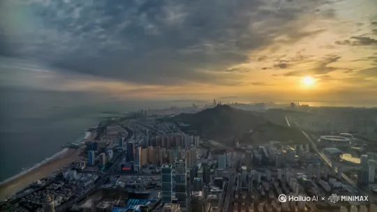 延时摄影 云飘动 by Hailuo AI Video Generator