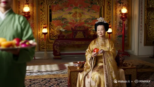 慈禧太后吃水果 by Hailuo AI Video Generator