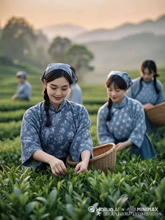 把这个图片生成一个唱歌的视频，采茶姐妹上山来 by Hailuo AI Video Generator