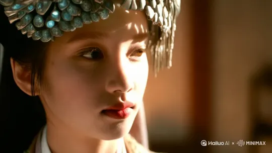 Create a 6-second AI video of a beautiful, gentle, and artistic transformation of the woman’s upper body photo. Soft lighting, delicate motion, and smooth transitions. The mood should evoke warmth, tenderness, and love, with a sense of longing and hope. The atmosphere should be peaceful and calming, bringing out the natural beauty of her features while conveying the message of care and emotional connection. by Hailuo AI Video Generator