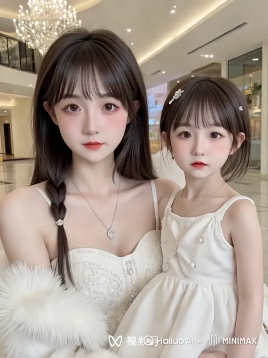 画面中的女生保持姿势不变，整体旋转一周 by Hailuo AI Video Generator