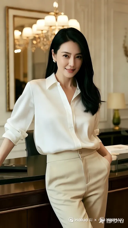 美女走向镜头[左移,推进,右摇] by Hailuo AI Video Generator